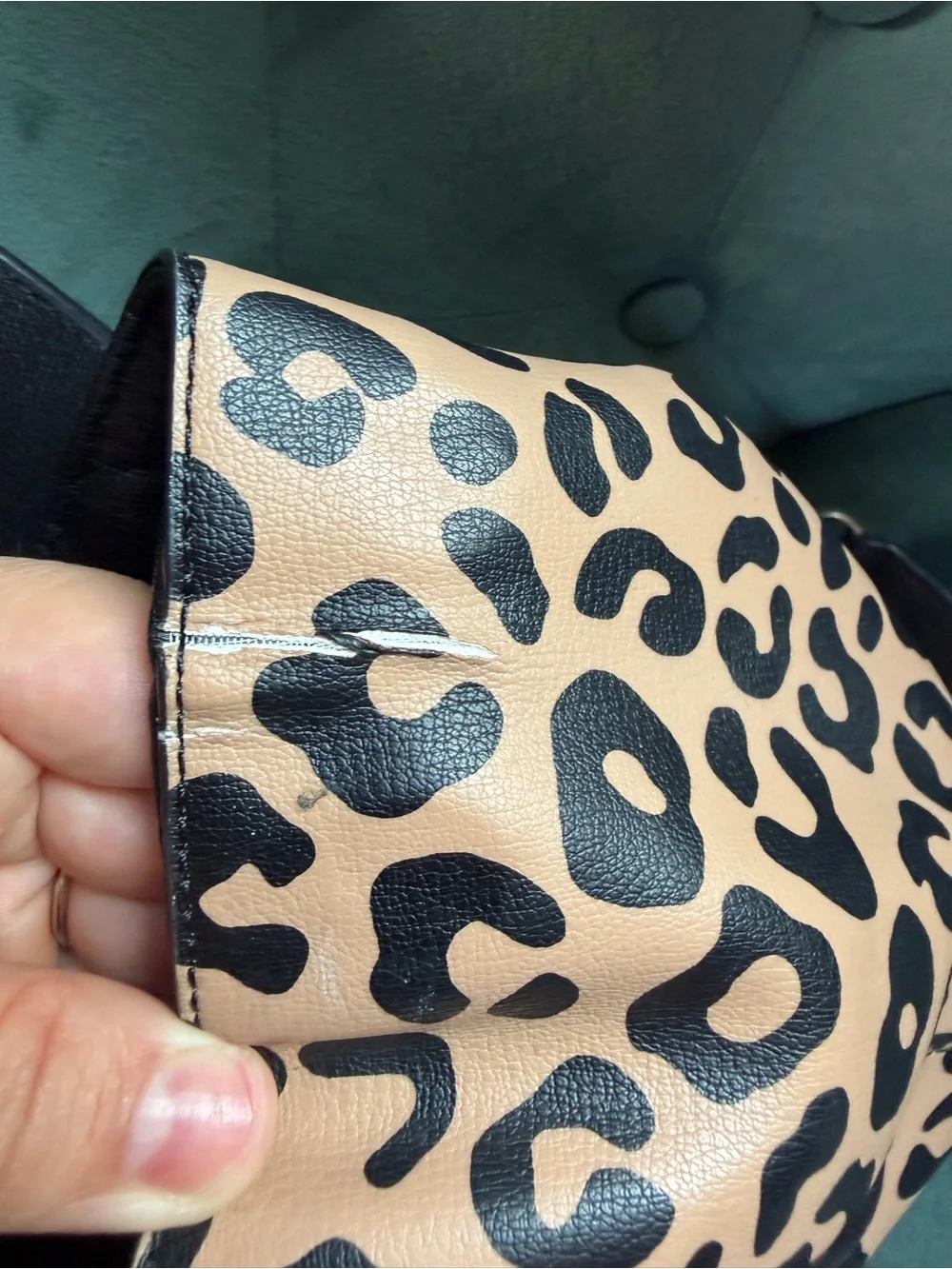 kate spade Leopard Print Backpack with Black Flap